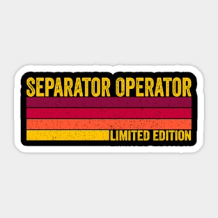 Separator Operator Sticker